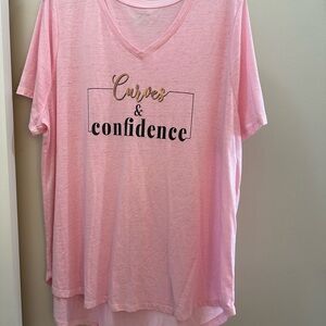 NWOT Lane Bryant Soft Pink Tee 18/20